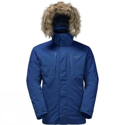 Chaquetas Jack Wolfskin Ross Island 3-in-1 Hombre Azules Oscuro - Chile JML670382